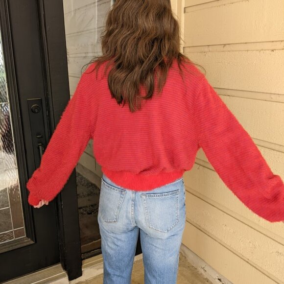 Y/Project Corset/Bra Sweater Red Very Soft Wool Knit Pullover In Red One Size - Picture 14 of 16